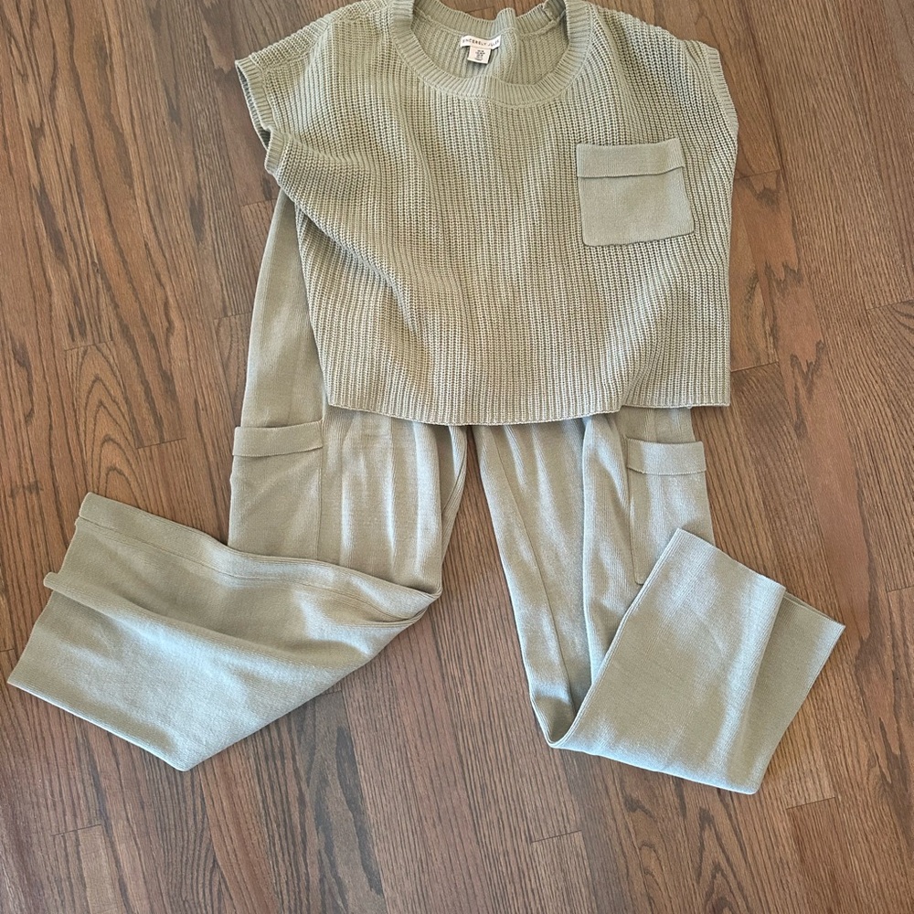 Sincerely Jules Green Knit Lounge Set